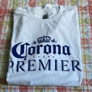 Gildan White T-Shirt with Blue Corona Premier Logo